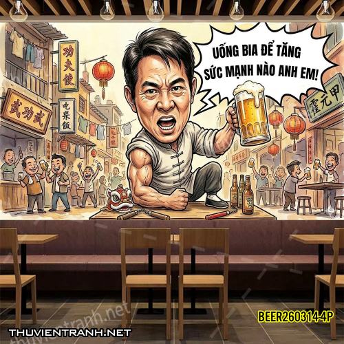 Tranh dán tường Quán Bia, Quán Nhậu- BEER260314-4P - Tranh tường liên quan